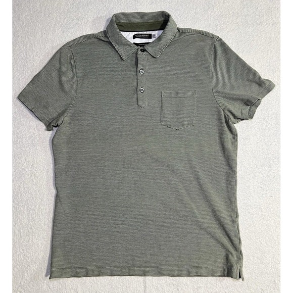 Banana Republic performance Polo Shirt Mens sz L Green Golf Standard fit - Picture 1 of 16
